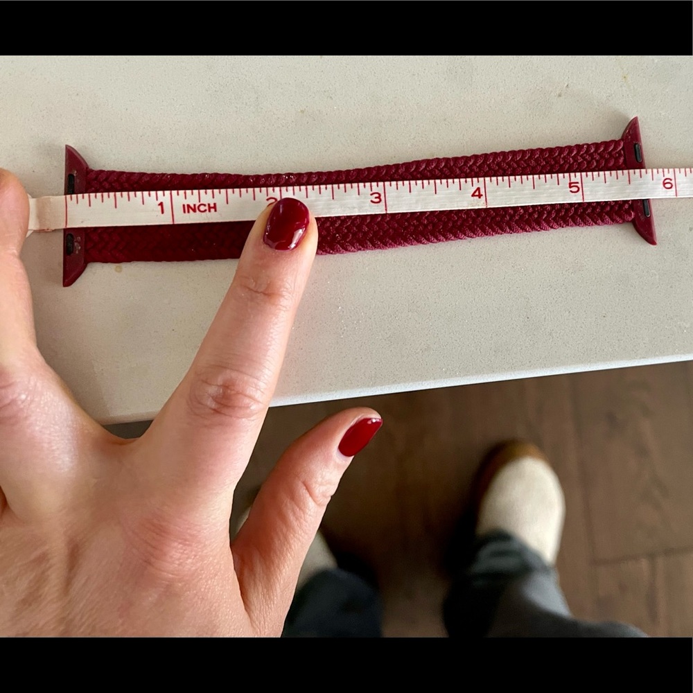 Solo Loop for Apple Watch, Burgundy - Picture 5 of 5